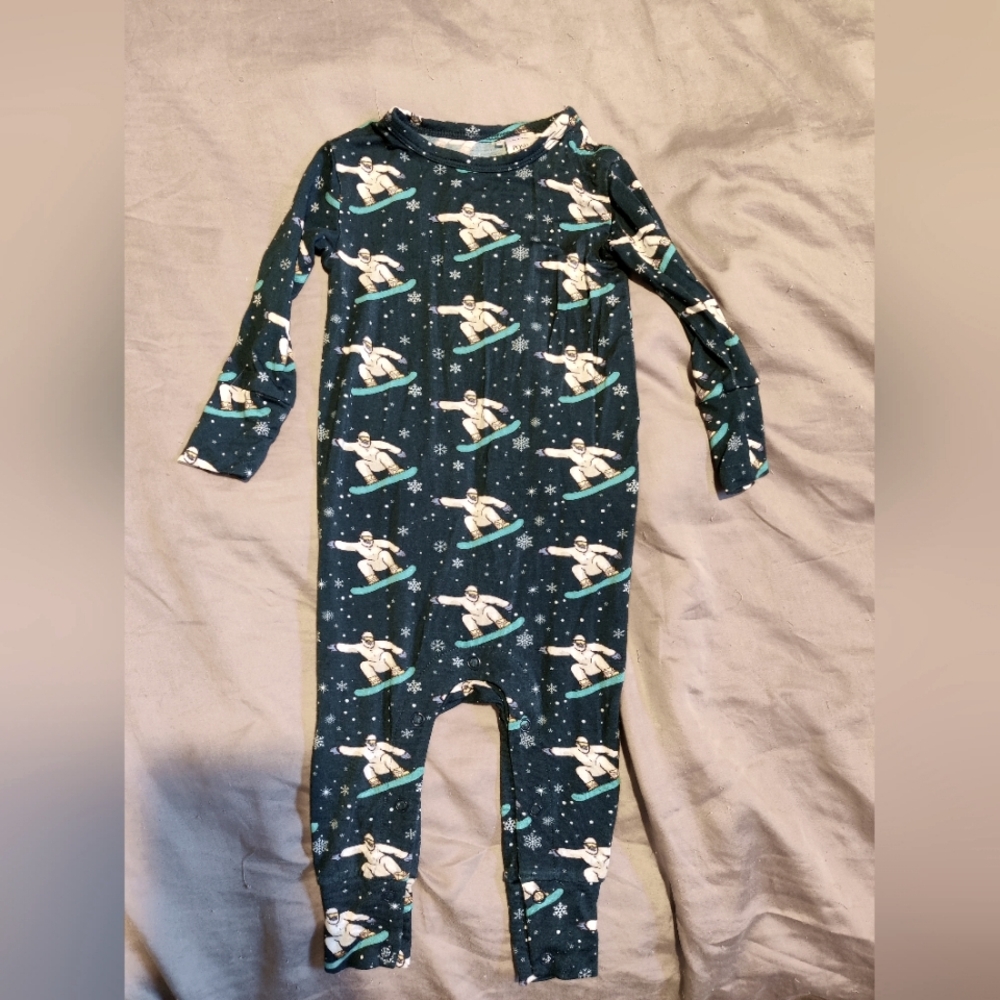 Posh Peanut Onesie - Snowboarding Yeti - 12-18 months